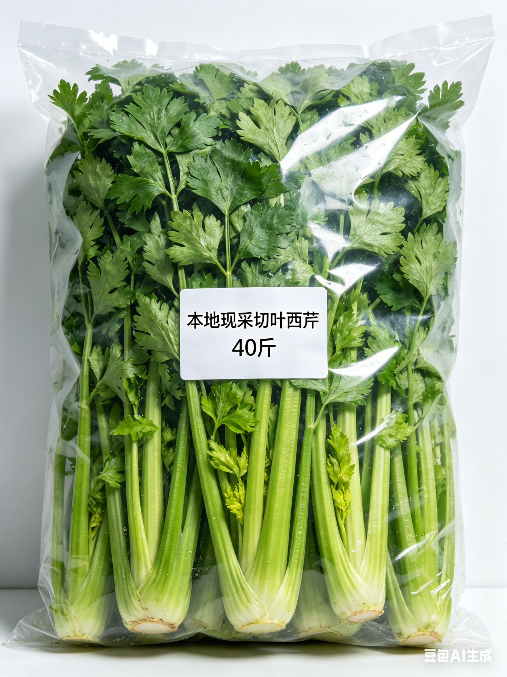 本地现采切叶西芹袋装40斤