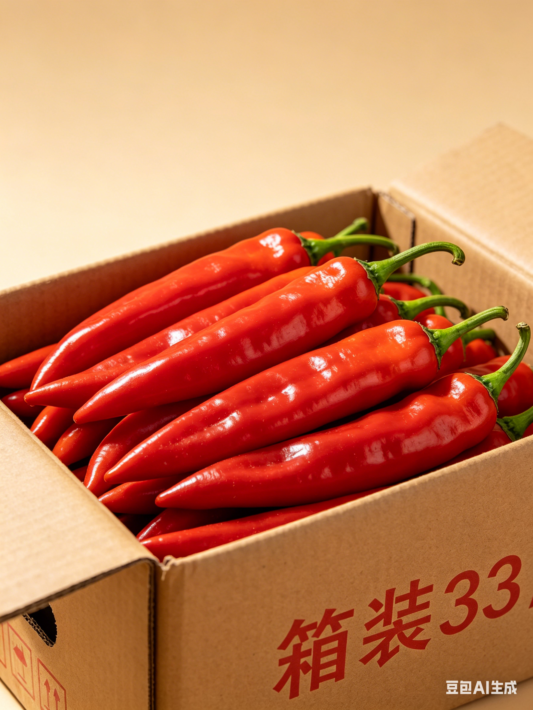 云南普通长红椒 箱装33