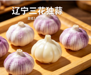 辽宁三花独蒜2.8-3.2